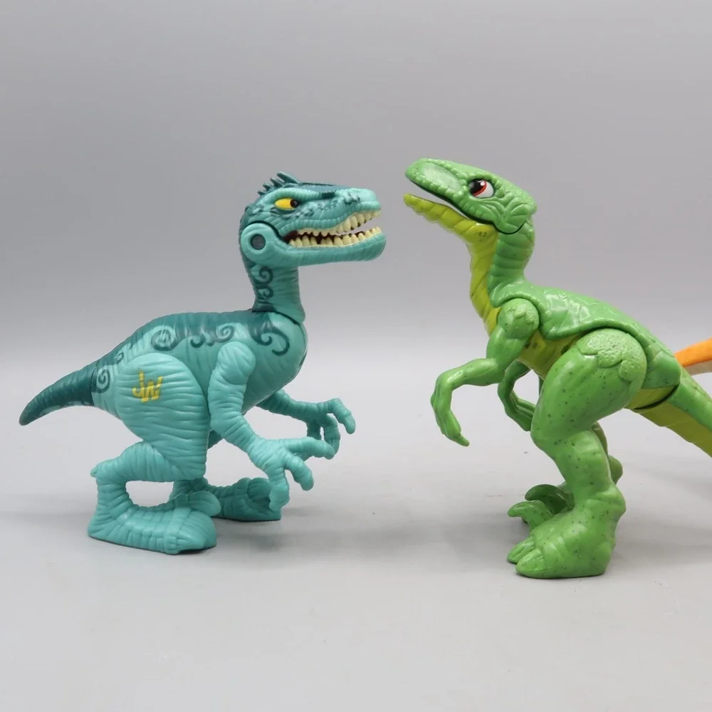 Imaginext Zuru Jurassic Dinosaur Figures Velociraptor Pterodactyl Toy Lot of 4